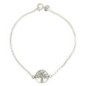 Bracelet en argent 925 °/°° ajustable sur chaine avec médaille de l'arbre de vie stylisée Ø 1.2 cm (1,58 g). Livré en boite.